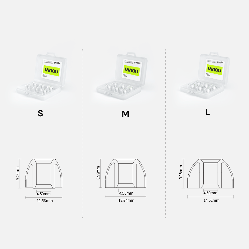 EPZ M100 Liquid Silicone Eartips
